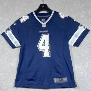 Youth  Blue Dallas Cowboys Dak Prescott #4  Jersey